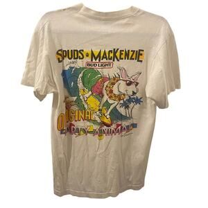 1987 Vintage Single Stitch Spuds Mackenzie Bud Light Surf Shirt